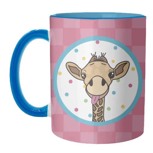 Cheeky Giraffe Print - unique mug by Drawings by Firefly
