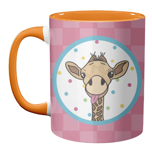 Cheeky Giraffe Print - unique mug by Drawings by Firefly