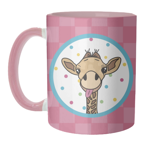 Cheeky Giraffe Print - unique mug by Drawings by Firefly