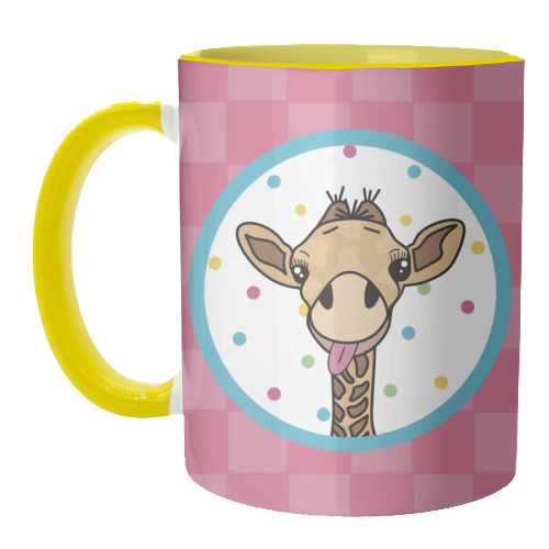 Cheeky Giraffe Print - unique mug by Drawings by Firefly