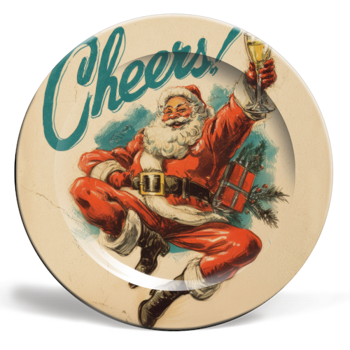 Cheers! - ceramic dinner plate by DejaReve