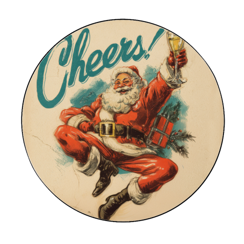 Cheers! - Circle Sticker by DejaReve