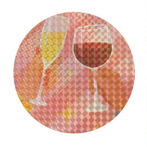 Cheers - Circle Sticker by Eloise