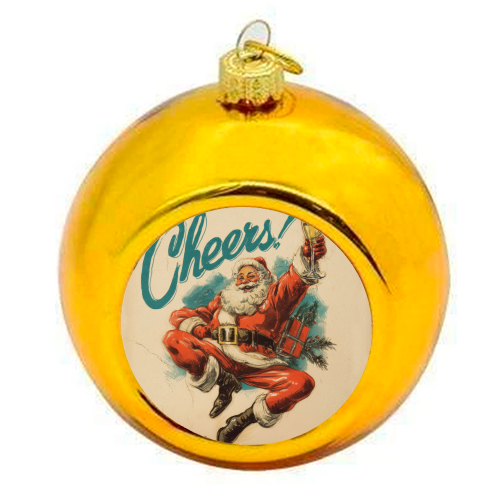 Cheers! - colourful christmas bauble by DejaReve