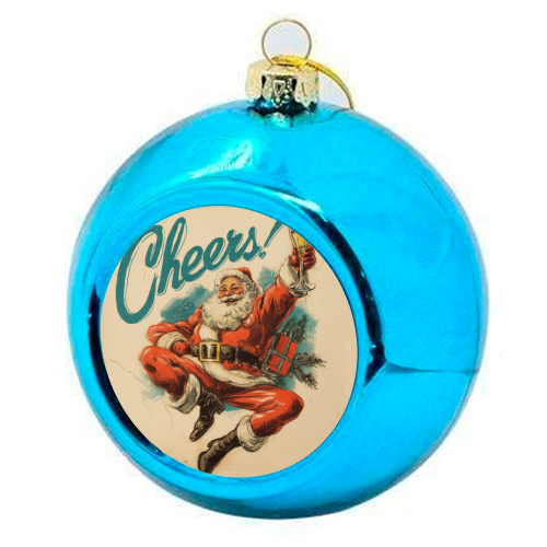 Cheers! - colourful christmas bauble by DejaReve
