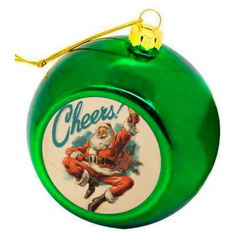 Cheers! - colourful christmas bauble by DejaReve
