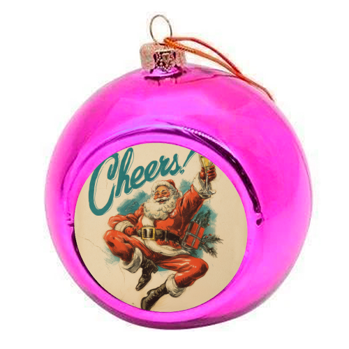 Cheers! - colourful christmas bauble by DejaReve