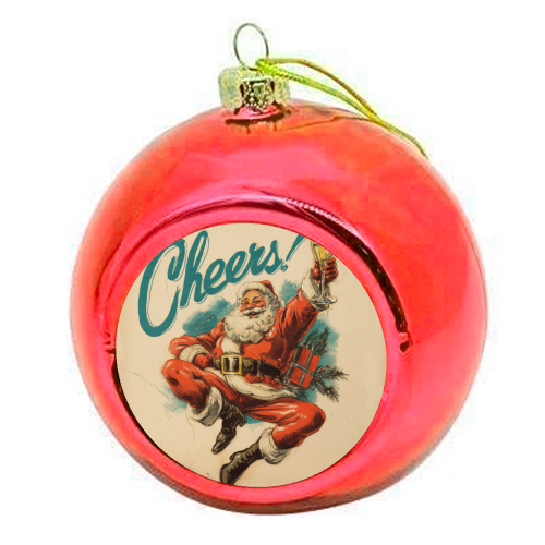 Cheers! - colourful christmas bauble by DejaReve