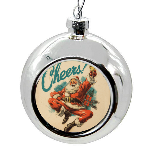 Cheers! - colourful christmas bauble by DejaReve