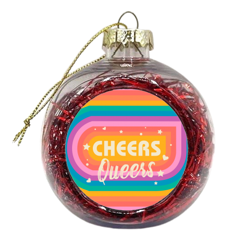 Cheers Queers - Pride Rainbow June Collection - xmas bauble by Ania Wieclaw