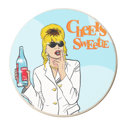 Cheers Sweetie - personalised beer coaster by Bite Your Granny