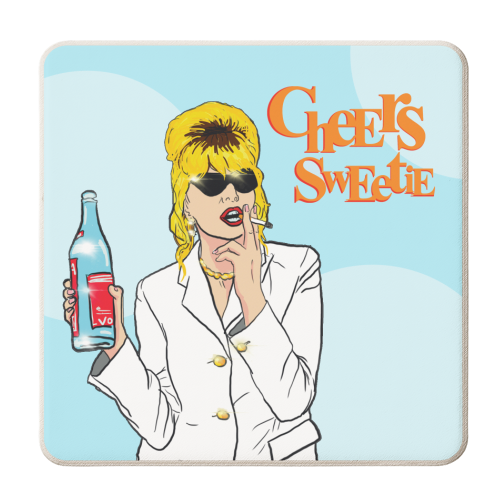 Cheers Sweetie - personalised beer coaster by Bite Your Granny