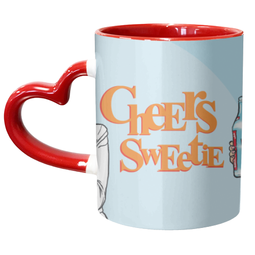 Cheers Sweetie - unique mug by Bite Your Granny