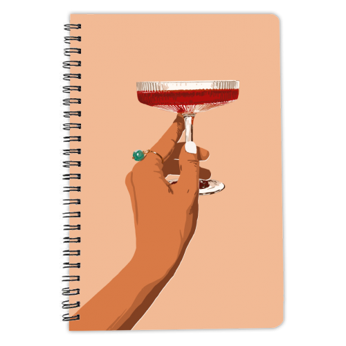 Cheers to Love, Laughter & Happily Ever After - personalised A4, A5, A6 notebook by Uma Prabhakar Gokhale