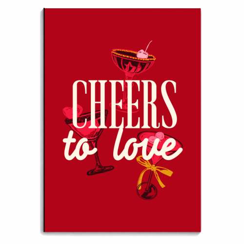 Cheers to love - personalised A4, A5, A6 notebook by EZbie