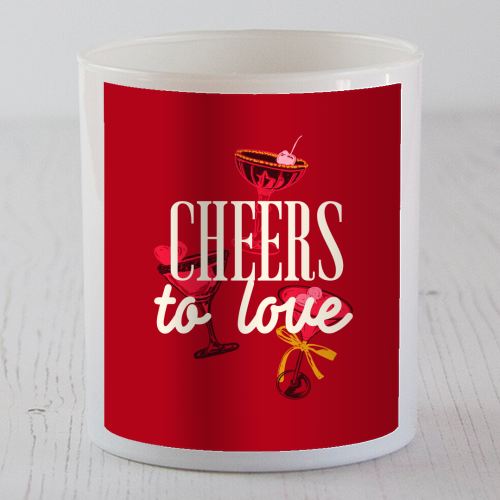Cheers to love - scented candle by EZbie