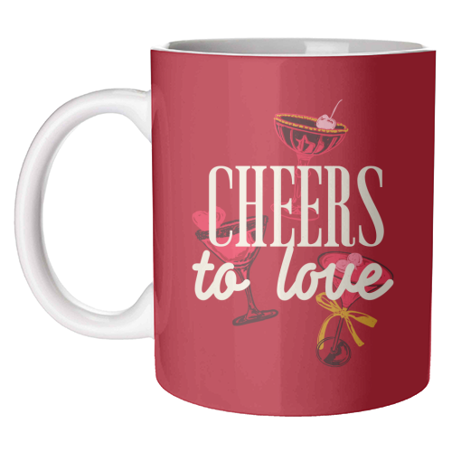 Cheers to love - unique mug by EZbie