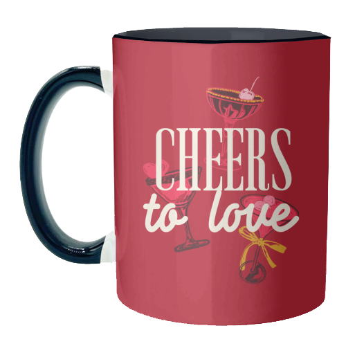 Cheers to love - unique mug by EZbie