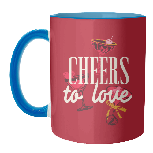 Cheers to love - unique mug by EZbie