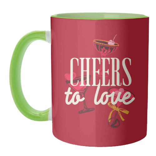 Cheers to love - unique mug by EZbie