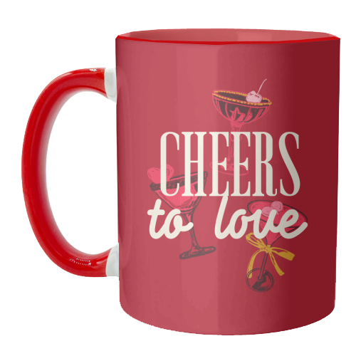 Cheers to love - unique mug by EZbie