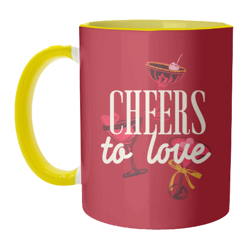 Cheers to love - unique mug by EZbie