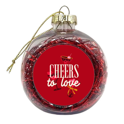 Cheers to love - xmas bauble by EZbie