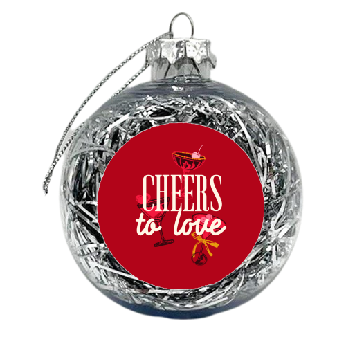Cheers to love - xmas bauble by EZbie