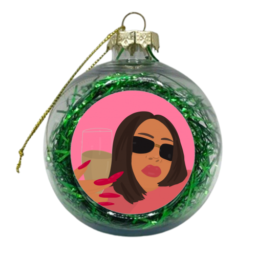 Cheers to That! - xmas bauble by Pink and Pip