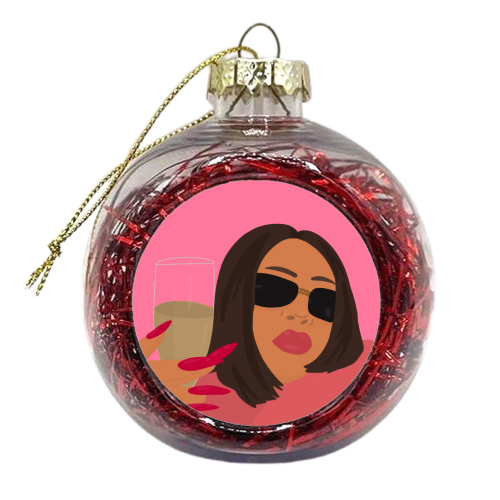 Cheers to That! - xmas bauble by Pink and Pip