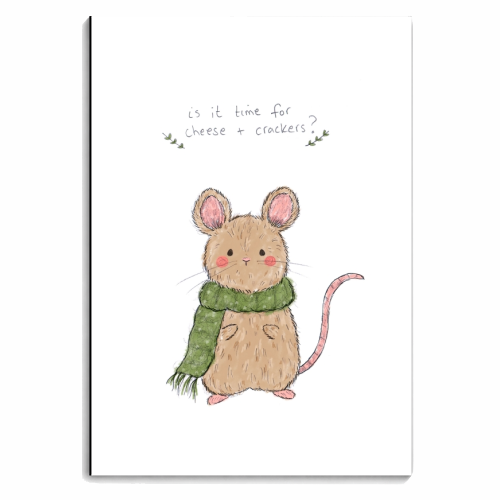 Cheese and Crackers - personalised A4, A5, A6 notebook by Ellie Bednall