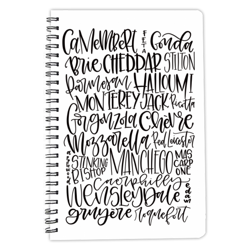Cheese - personalised A4, A5, A6 notebook by Teeny Letters