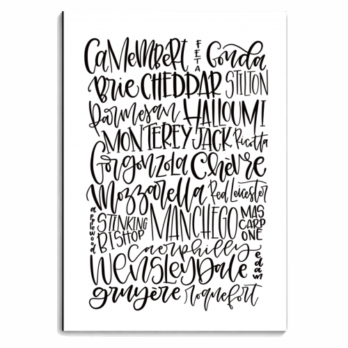 Cheese - personalised A4, A5, A6 notebook by Teeny Letters