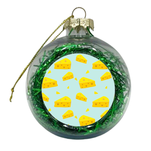 Cheesy Love - xmas bauble by minniemorris art