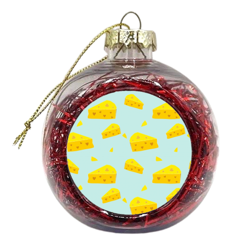 Cheesy Love - xmas bauble by minniemorris art