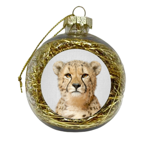 Cheetah - xmas bauble by Gal Design