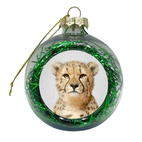 Cheetah - xmas bauble by Gal Design