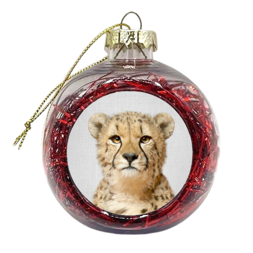 Cheetah - xmas bauble by Gal Design