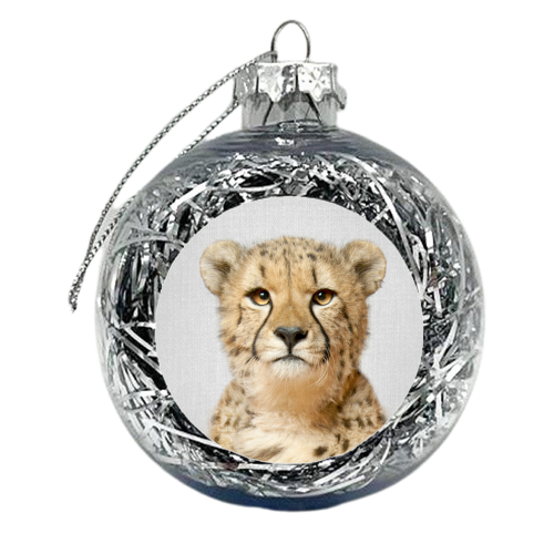 Cheetah - xmas bauble by Gal Design