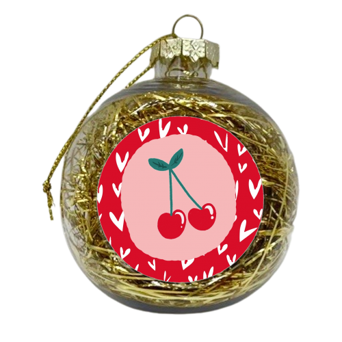 Cherry Baby - xmas bauble by Giddy Kipper