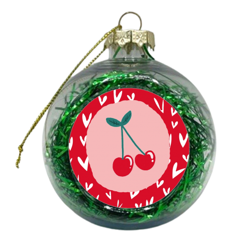 Cherry Baby - xmas bauble by Giddy Kipper
