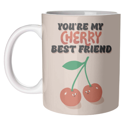 Cherry Best Friend - unique mug by Giddy Kipper