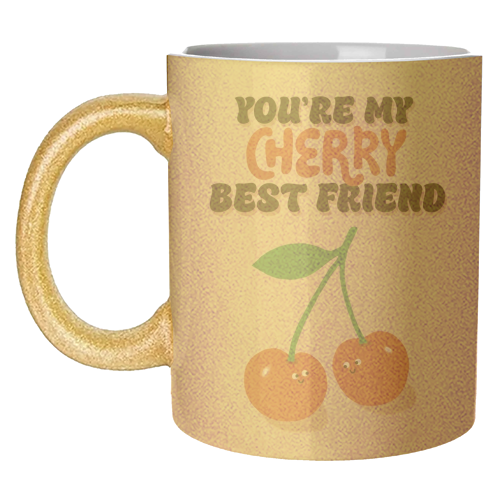 Cherry Best Friend - unique mug by Giddy Kipper