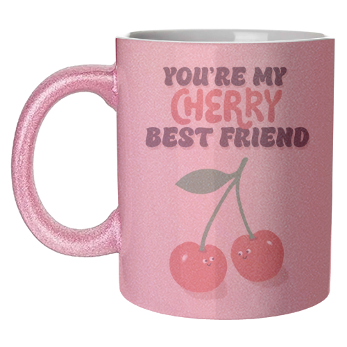 Cherry Best Friend - unique mug by Giddy Kipper