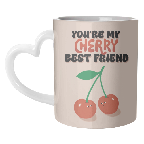 Cherry Best Friend - unique mug by Giddy Kipper