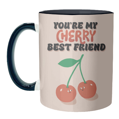 Cherry Best Friend - unique mug by Giddy Kipper