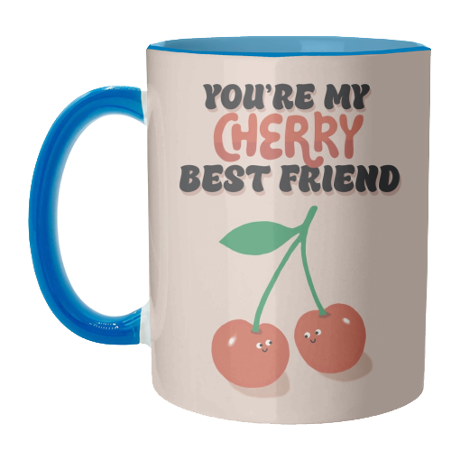 Cherry Best Friend - unique mug by Giddy Kipper