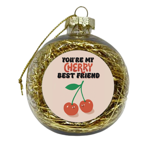 Cherry Best Friend - xmas bauble by Giddy Kipper