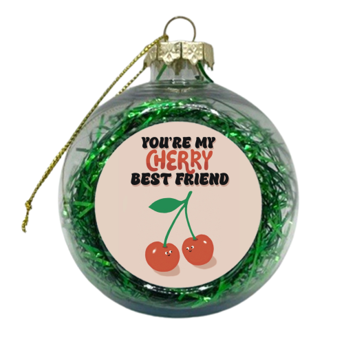 Cherry Best Friend - xmas bauble by Giddy Kipper