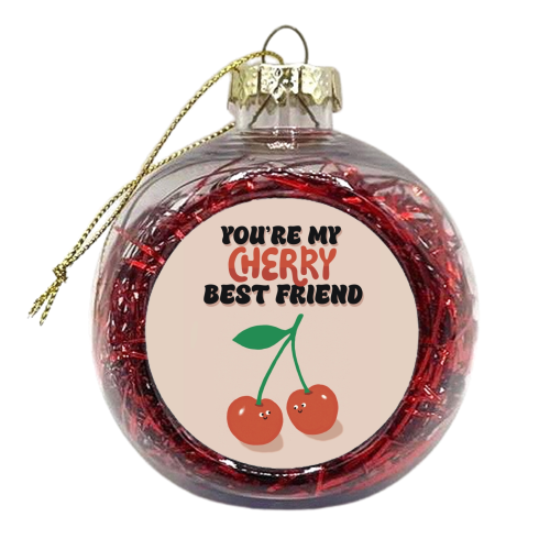 Cherry Best Friend - xmas bauble by Giddy Kipper